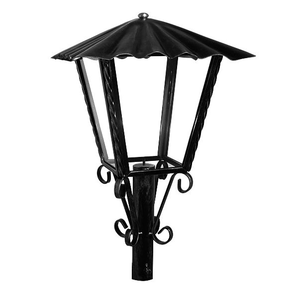* Lampione da giardino 21cm lanterna esterno ferro battuto